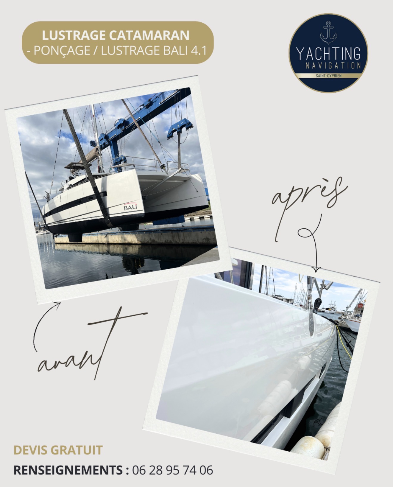 Lustrage Catamaran Bali 4.1