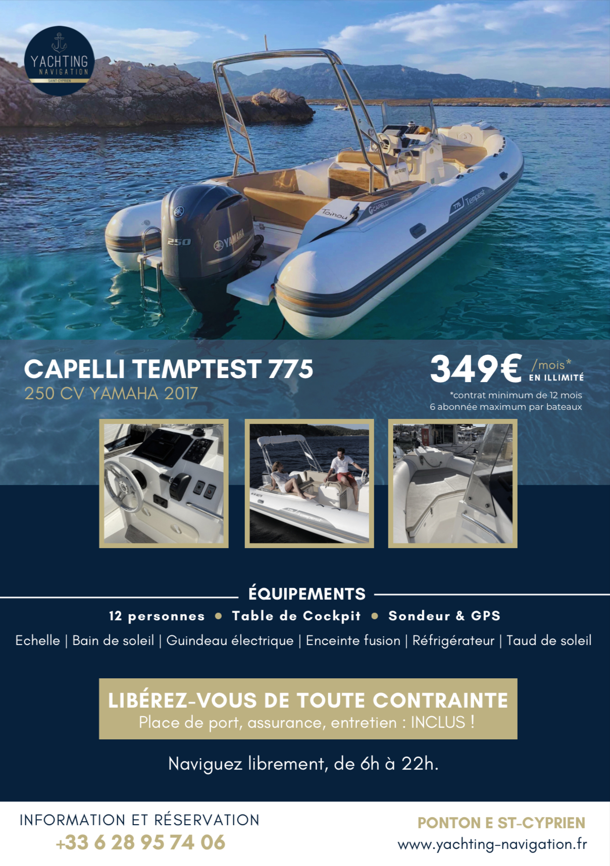 Capelli Tempest 775 - 349€/mois