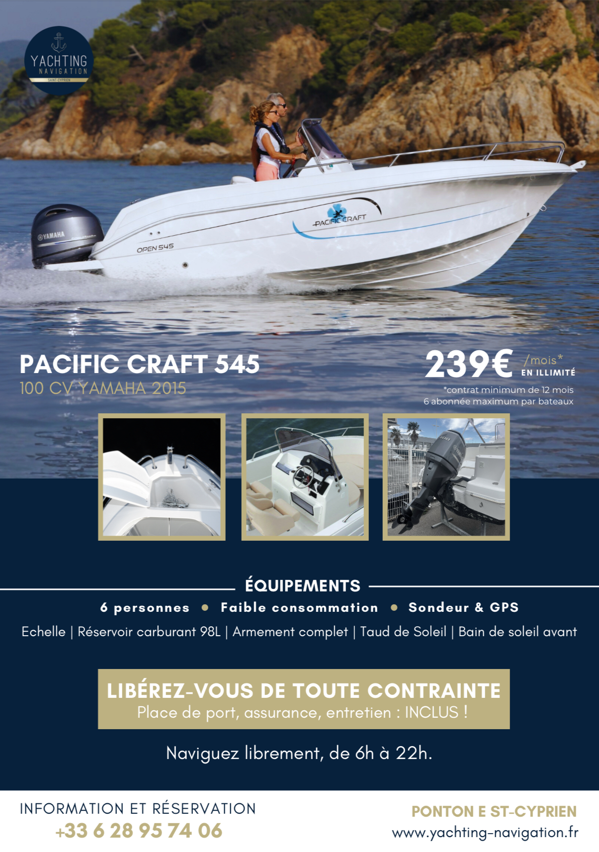 Pacific Craft 545 - 239€/mois
