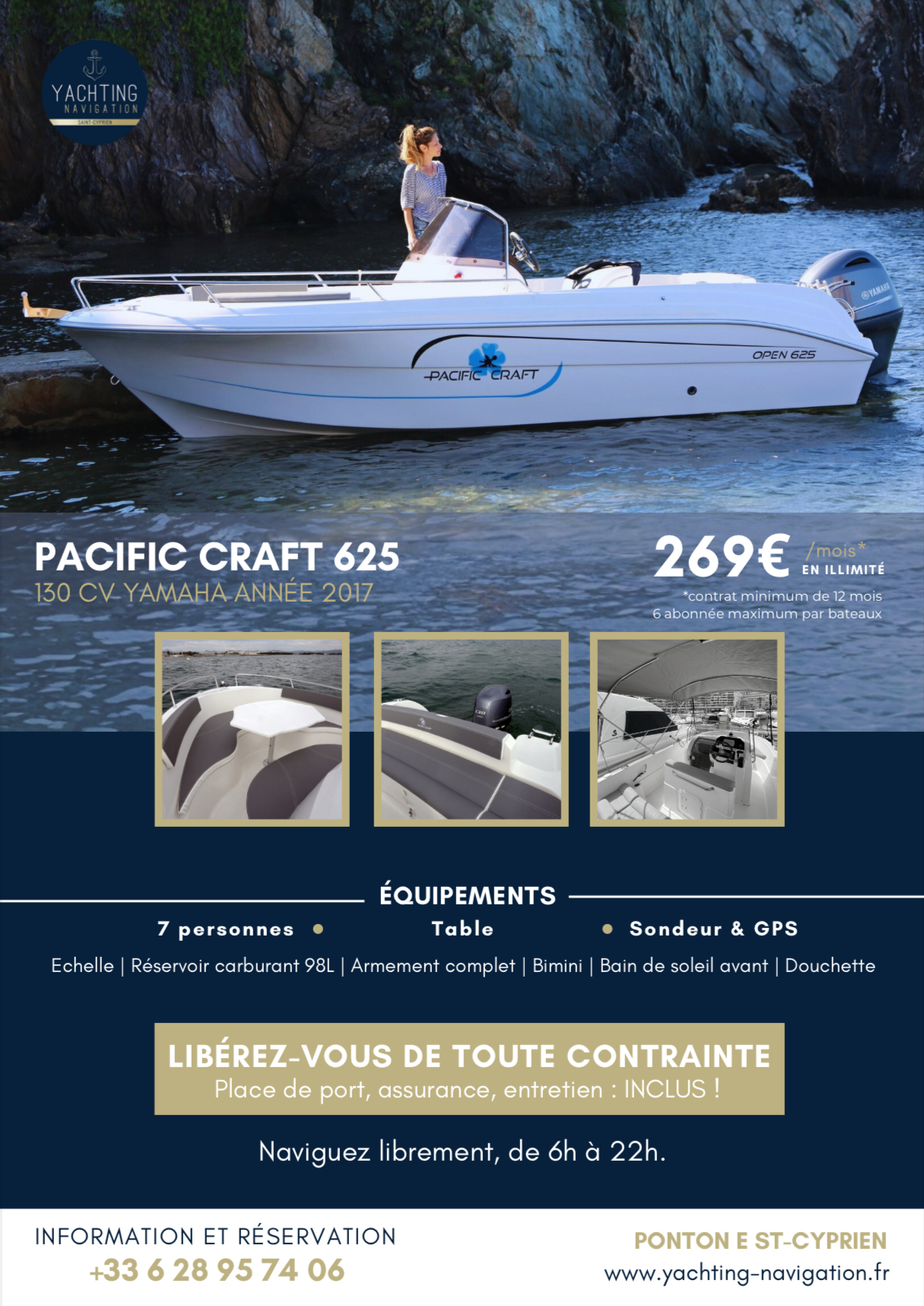 Pacific Craft 625 - 269€/mois