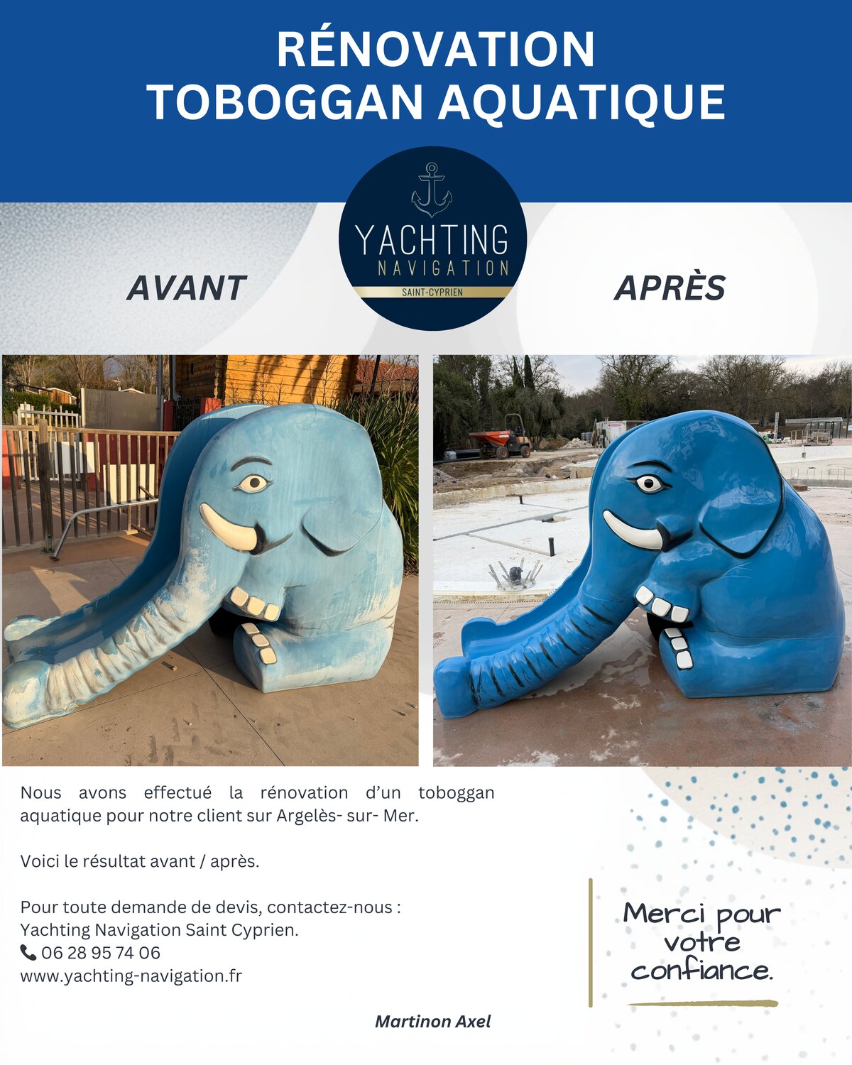 Entretien toboggan